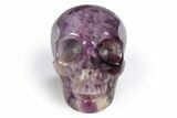 Realistic Brecciated Fluorite Skull #382263-1